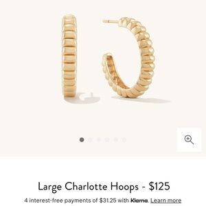 MEJURI large Charlotte hoops